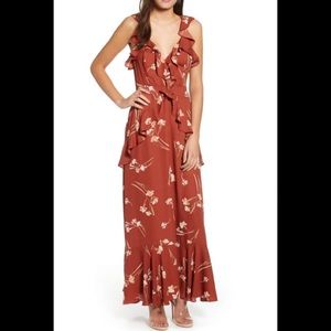 Sleeveless Ruffle Maxi Dress